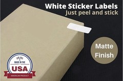 Versatile Small White Labels 1 Inch x 0.375 Inch for Organizing and Labeling