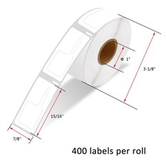 6Rolls 400 Price Tag Jewelry Labels Rat Tail 30373 for Dymo LabelWriter 320