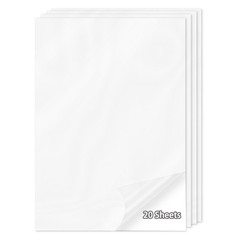 20 Sheets Holographic Sticker Paper,8.5×11 Inch Clear Printable Vinyl Sticker…