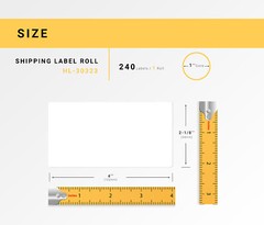 DYMO LW 30323 / 30573 Direct Thermal Shipping Labels – (28) Rolls – 2-1/8″ x 4″