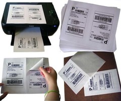 600 Half Sheet 8.5×5.5 Shipping Labels Self Adhesive For PayPal eBay Amazon