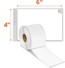 3ROLLS 4″ X 6″ 250/Roll 4X6 Direct Thermal Labels for Zebra LP2844 ZP450 Eltron