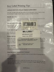 Mr Label 136 labels (25 sheets) Adhesive 23.5 X 15 Mm Sheetsize A4 210 X 297mm