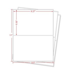 200-20000 Premium 8.5×5.5 Round Corner Shipping Labels Half Sheet Self Adhesive