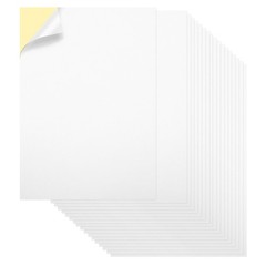 Printable Sticker Paper 25 Sheets 6″x8″ A5 Self Adhesive Matte White