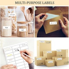 Clear, Writable Mailing Labels – 900 Self-Stick Labels for Inkjet and Laser Use