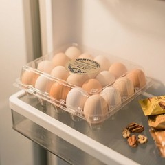 500 PCS Fram Fresh Eggs Carton Labels with Collection Date 2 Inches Natural B…