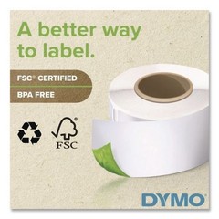 DYMO LabelWriter Address Labels, 1.12″x3.5″, White, 350 Labels/Roll, 2 Rolls/PK