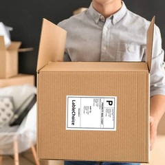 2000 Labels 4 x 6 3-Proof Commercial Grade Fanfold Direct Thermal Labels Comp…