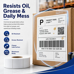 4Rolls Compatible DYMO 30334 Multipurpose Barcode Labels 2-1/4″ x 1-1/4″ LW450