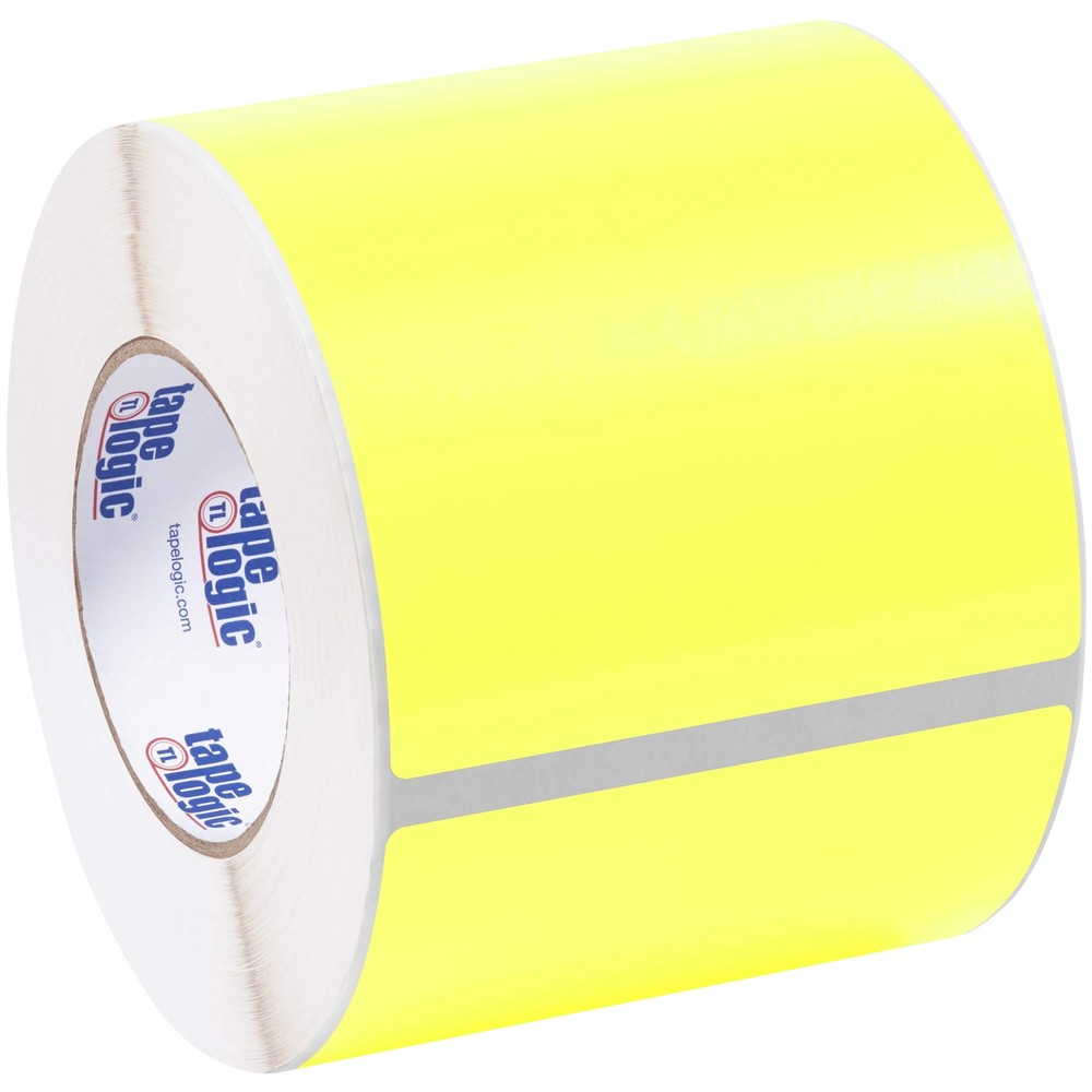 Tape Logic Inventory Rectangle Label 7″ L x 5″ W Fluorescent Yellow Roll of 5…