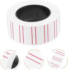 10 Rolls Self-Adhesive White Price Marker Labels for Retail and Office Use
