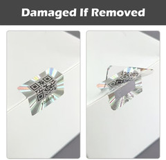 500pcs QR Code Hologram Warranty Void Sticker，Tamper Proof Security Seal Labels