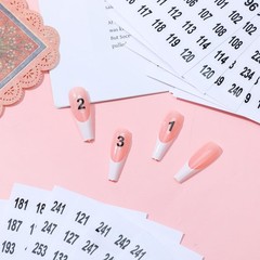 Mabor 15 Sheets Round Number Stickers 1300, Small Clear Consecutive Number La…