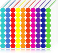 1600 Pcs Color Dot Stickers – 3/4″ round Coded Labels for Organization in Office