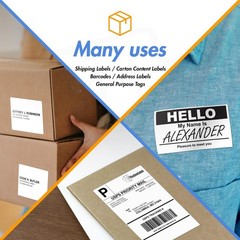 10 Rolls Direct Thermal Shipping Labels for Rollo & Zebra Printers – 17000 Label