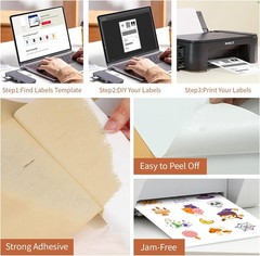 Shipping Label Paper 8.5×11 Inch Full Sheet 50 Sheets 50 Labels