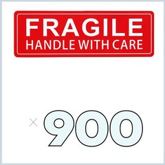 900 FRAGILE Labels 1×3” Handle With Care Mail Shipping Moving Adhesive Stickers