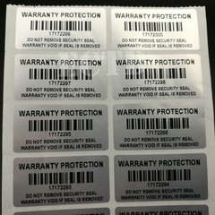 Warranty Void BAR-CODE Hologram Security Label Stickers Tamper Evident Seals 600