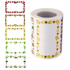 Personalize Name Stickers Assorted Color Durability 500Count for Organizing