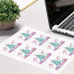 4000 Labels/500 Sheets Self Adhesive Name Tag Stickers, 8 Labels per Sheet, A…