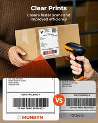 Reliable 4×6 Thermal Labels – 220 Count with Anti-Wrinkle Adhesion for Shipping