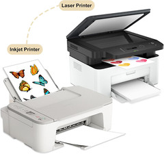 Sticker Paper, 8.5″ X 11″ Full Sheet Label Stickers for Laser Inkjet Printer, S