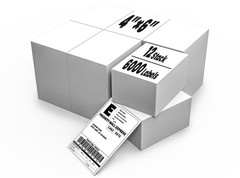 12 Stacks 6000 4×6 Direct Thermal Shipping Labels Fanfold – 500 Labels Per Stack