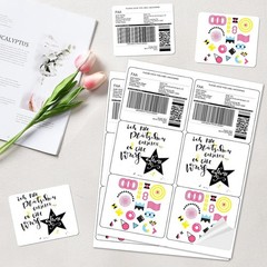 Thermal Sticker Labels, Laser Inkjet Compatible, 3000 Count