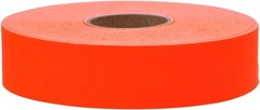 Professional Quality Fluorescent Red Labels with Tamper Proof Slits – 2500 Each