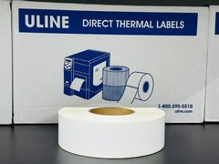 ULINE 2X2″ Industrial Direct Thermal Labels 2750 X 8= 22,000 LABELS