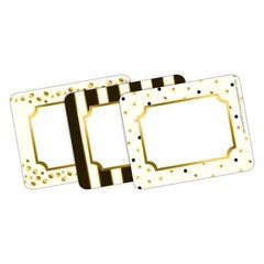 Gold Multi-Purpose Name Tags 45 Self-Adhesive Labels for Gifts 3.5″x2.75″