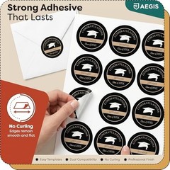 1.5″ Round Printable Labels – 10,000 Blank Stickers for Business, QR Codes, Than
