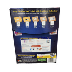 Avery 5523 Shipping Labels 2×4 Compatible with Inkjet & Laser Printers Easy Peal