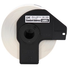 Brother Printer Genuine Die-Cut Standard Rolled Address Labels 3 Rolls, White