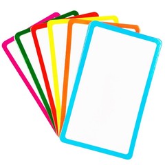 36 Pack Magnetic Dry Erase Labels – Magnetic Blank Cards with Color Borders, …