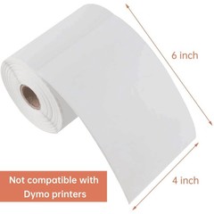 L LIKED 10 Rolls 4 x 6 Direct Blank Thermal Shipping Labels with 250 Labels/Roll