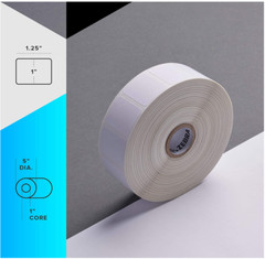 6 ROLLS – Zebra 1.25 x 1 in Direct Thermal Z-Perform 2000D Labels 10031633SP