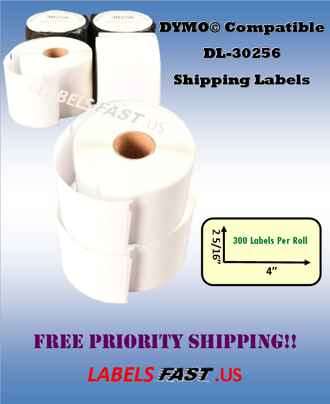 DYMO® 30256 Compatible Labels, 2-5/16″ x 4″ – Large Ship Labels