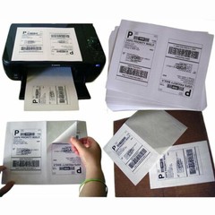 50-1000 Shipping Labels Half Sheets Blank 8.5″ x 5.5″ Self Adhesive 2 Per Sheet
