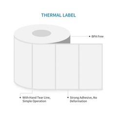 Essential 4″X2″ Direct Thermal Barcode Labels, Shipping Labels, 750 Labels of…