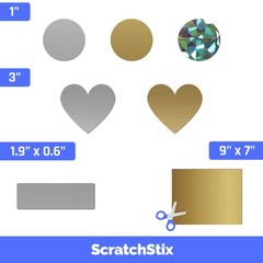 150 Pack, 1″ Scratch Off Stickers Labels, Round Circle – Silver