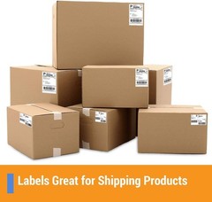 Efficient 300 Pack of Shipping Labels, 4.25×6.75 | Strong Adhesive, Rectangular