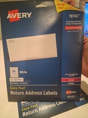 2 Pack Avery 18167 Easy Peel White Return Address Labels Laser Inkjet 1600 Total
