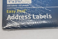 Avery Mailing Address Labels Easy Peel Inkjet White 1500 Pack 5260 1″ x 2-5/8″