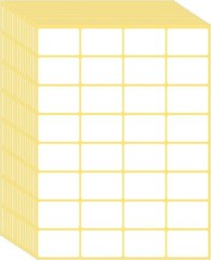 480 Pcs White Blank Labels Self Adhesive Library Book Spine Labels 1″ X 1.5″