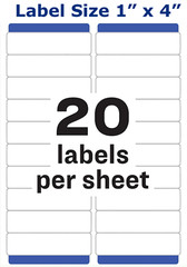 Avery Easy Peel Laser Address Labels 1″ x 4″ (5161) PICK YOUR OWN # OF LABEL