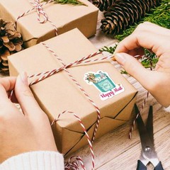 Happy Mail Stickers Labels (500pcs) Cute Thank You Boutique Packaging Mail En…