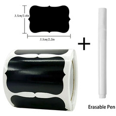 120pcs Chalkboard Labels Stickers collection Erasable Waterproof Tags Roll – NEW
