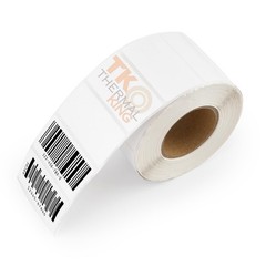 Direct Thermal Labels White Perforated Strong Adhesive Water Resistant Stickers